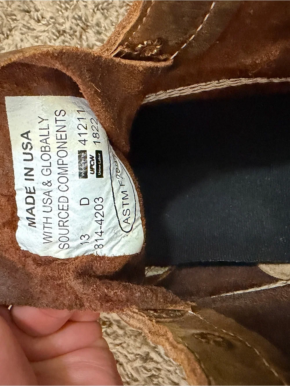 Thorogood Heritage Brown Moc Toe Work Boots - Men size 13